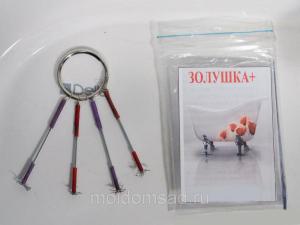 Устройство очиститель засора ёрш Золушка плюс средство уловитель мусора, волос, шерсти в ванной и раковине, Москва